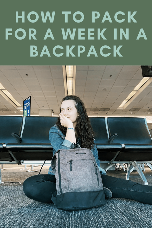 Pack for a shop week in a backpack